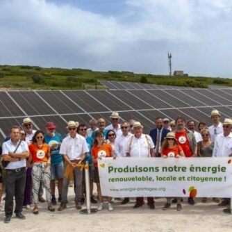 La centrale solaire participative de Ventabren. Photo : Energie Partagée Sud PACA