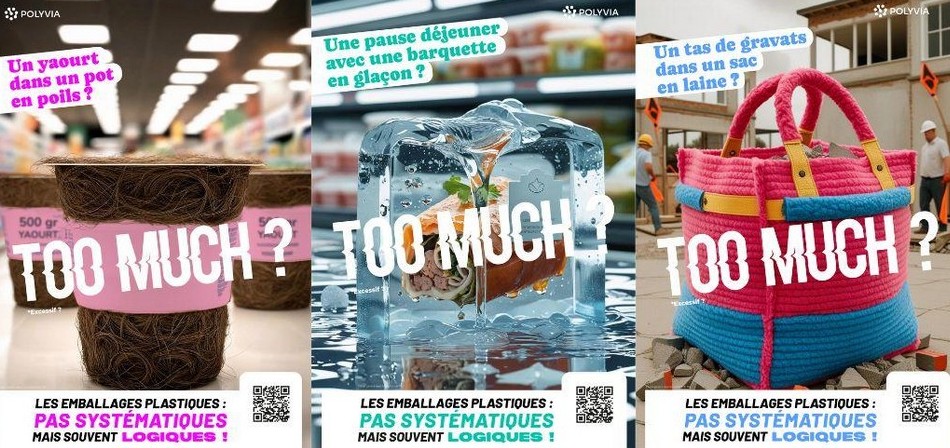 La campagne pro-plastique déployée par le syndicat du secteur en France est en effet "too much" à bien des égards. Photp&nbsp;: DR